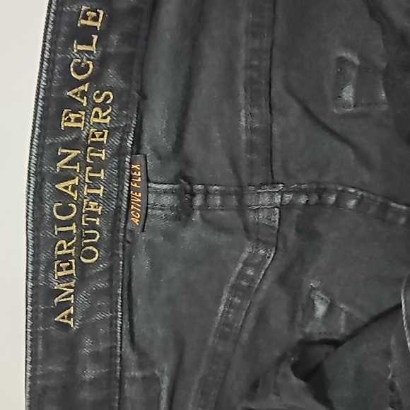 American Eagle Outfitters Men's Black Active Flex Skinny Jeans 29 x 32 #M-183 - Picture 5 of 14